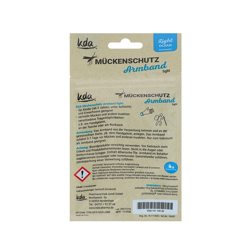 MÜCKENSCHUTZ Armband light Ocean KDA