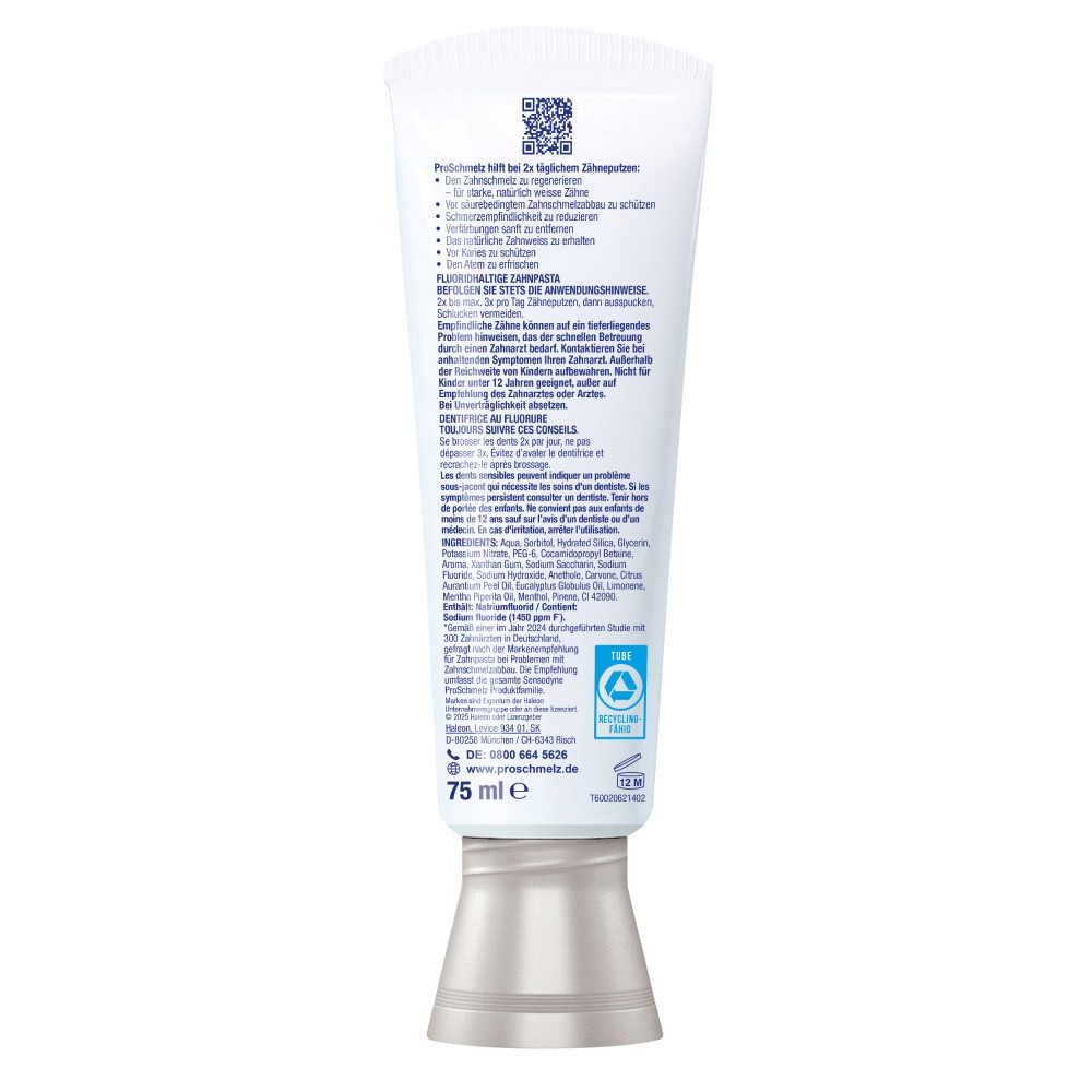 SENSODYNE ProSchmelz sanft weiß Zahnpasta