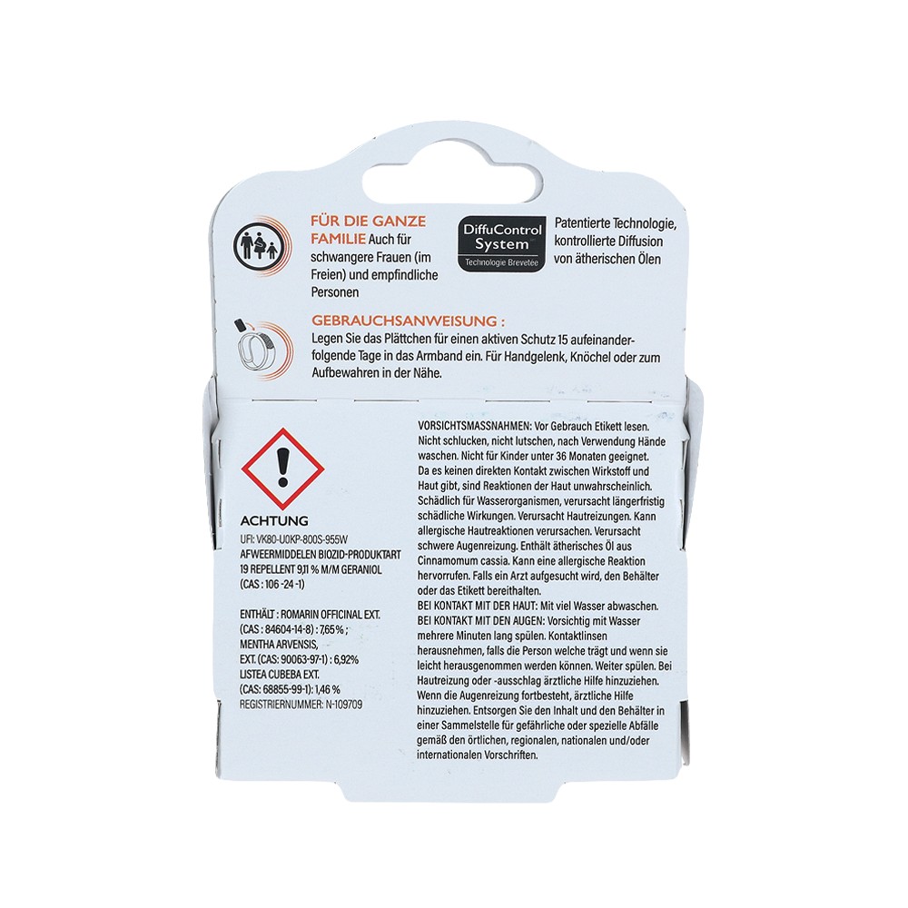 PARA KITO Mückenschutz Armband 2 Nachfüllungen