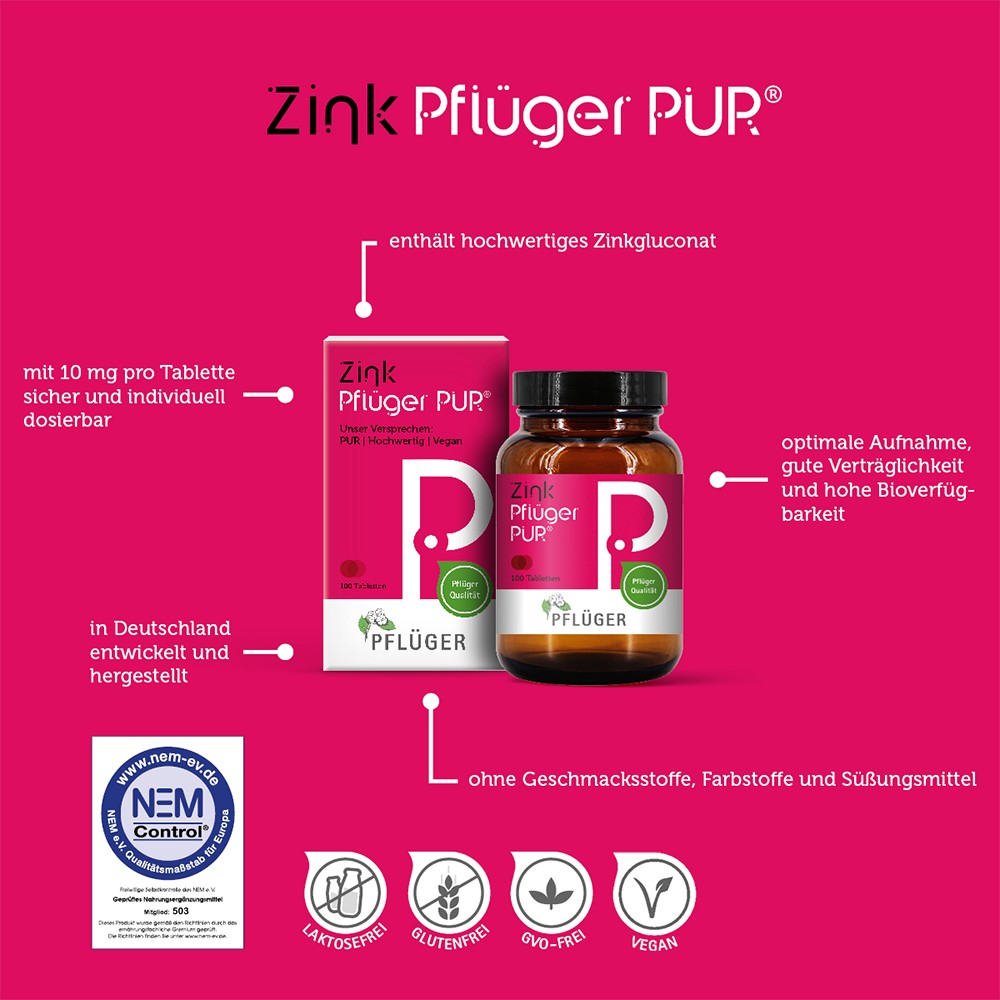 ZINK PFLÜGER PUR 10 mg Tabletten