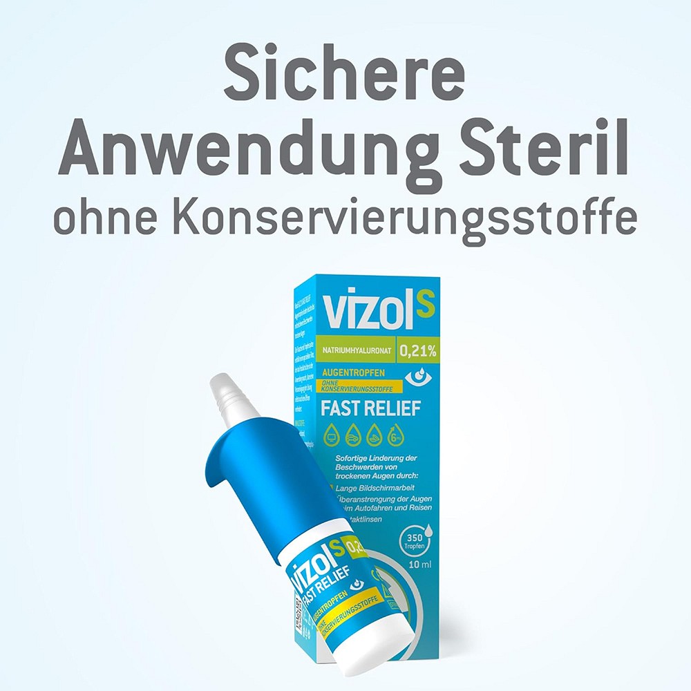 VIZOL S 0,21% Fast Relief Augentropfen VIZOL S 0,21% Fast Relief Augentropfen