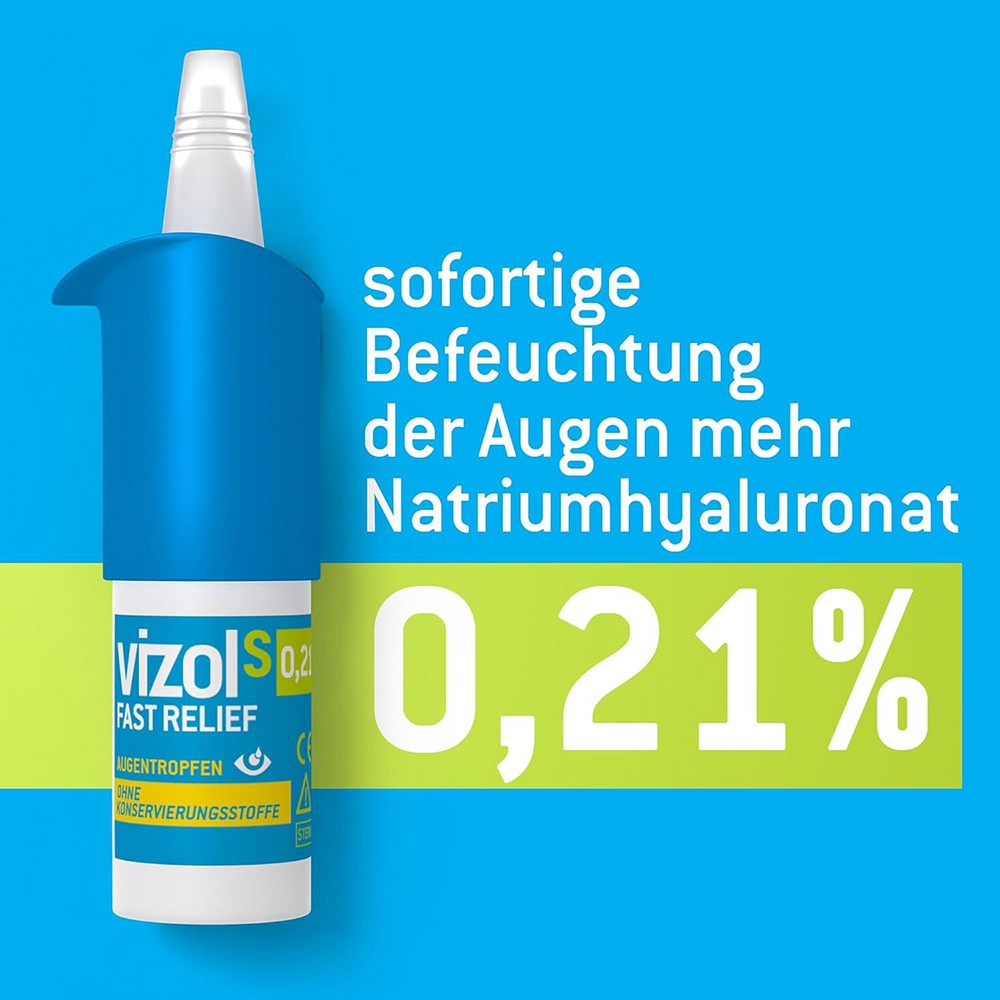 VIZOL S 0,21% Fast Relief Augentropfen VIZOL S 0,21% Fast Relief Augentropfen
