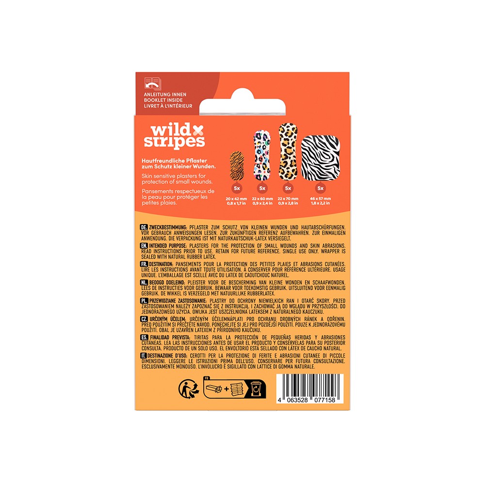 WILD STRIPES Pflaster Classic sensitiv Animal INT