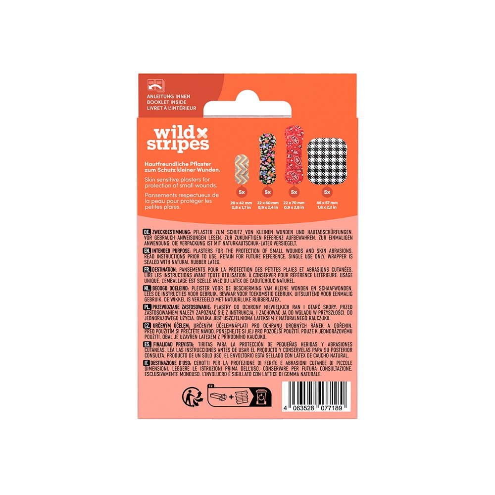 WILD STRIPES Pflaster Classic sensitiv Fashion INT