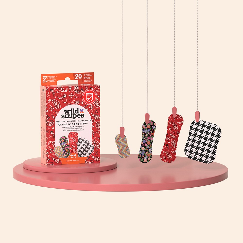 WILD STRIPES Pflaster Classic sensitiv Fashion INT