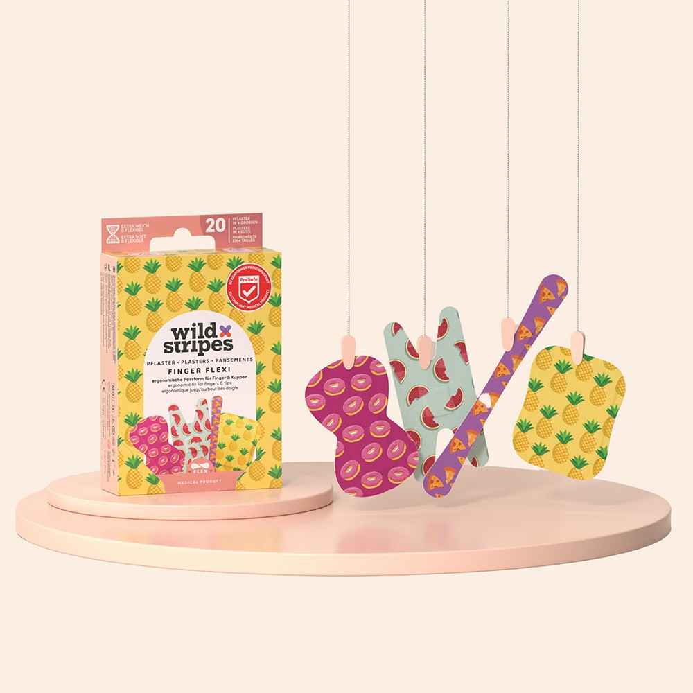 WILD STRIPES Pflaster Finger Flexi Food INT
