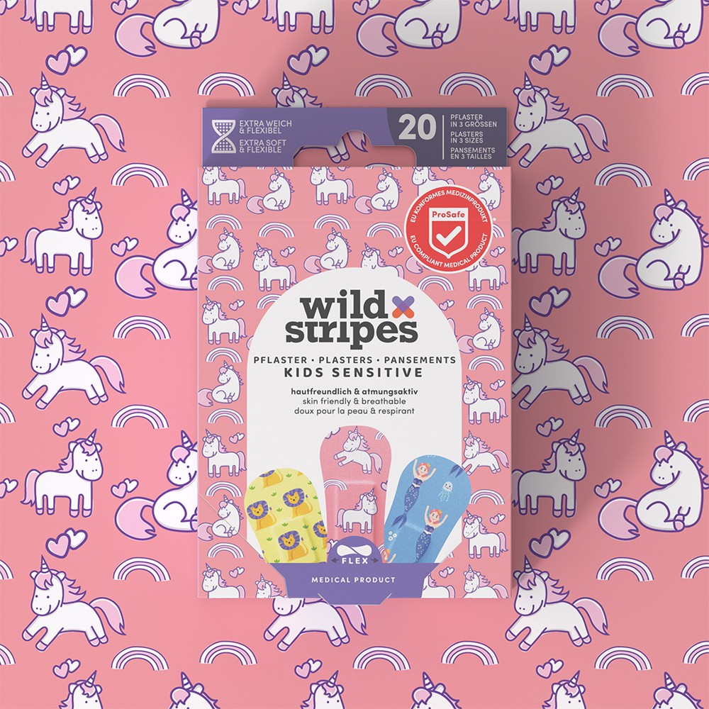 WILD STRIPES Pflaster Kids sensitiv Fantasy INT