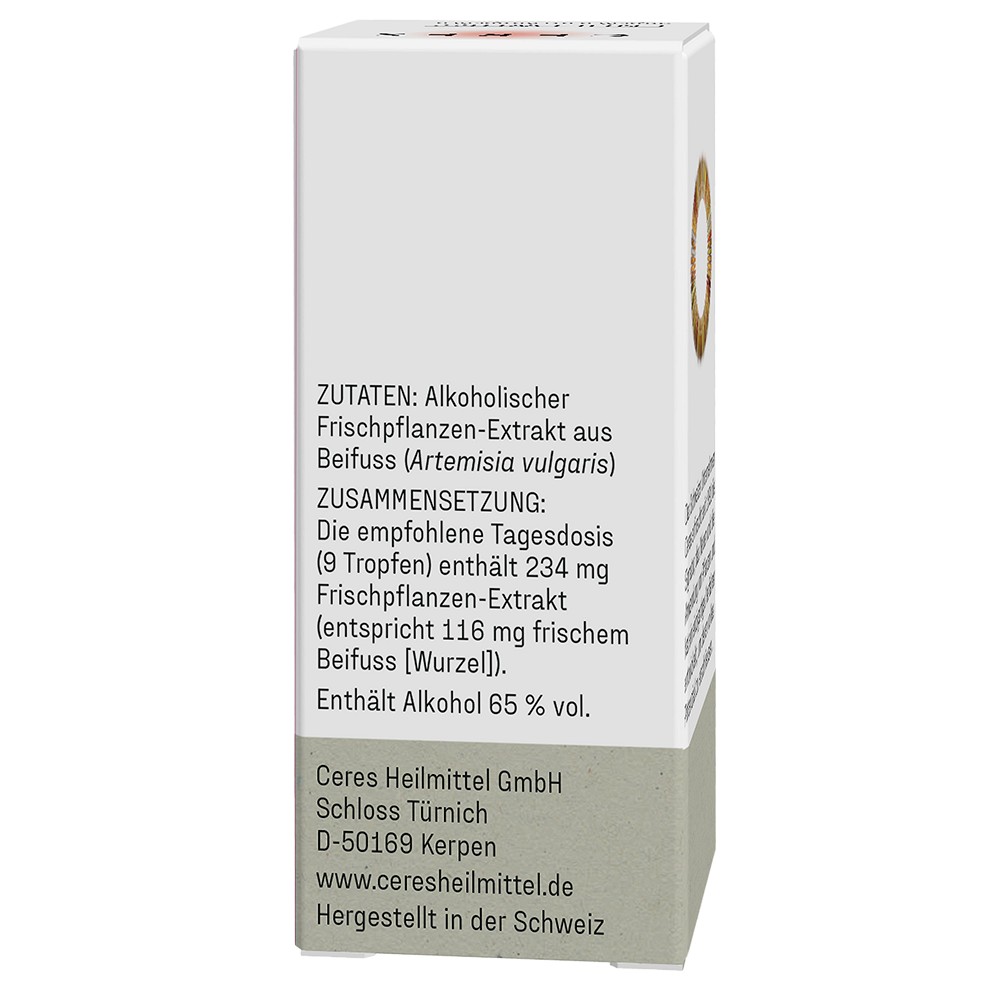 CERES Beifuss Artemisia vulgaris Extrakt Tropfen CERES Beifuss Artemisia vulgaris Extrakt Tropfen
