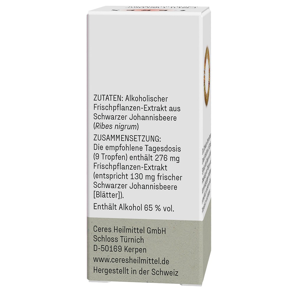CERES Schwarze Johannisbeere Ribes nigrum Extr.Tro