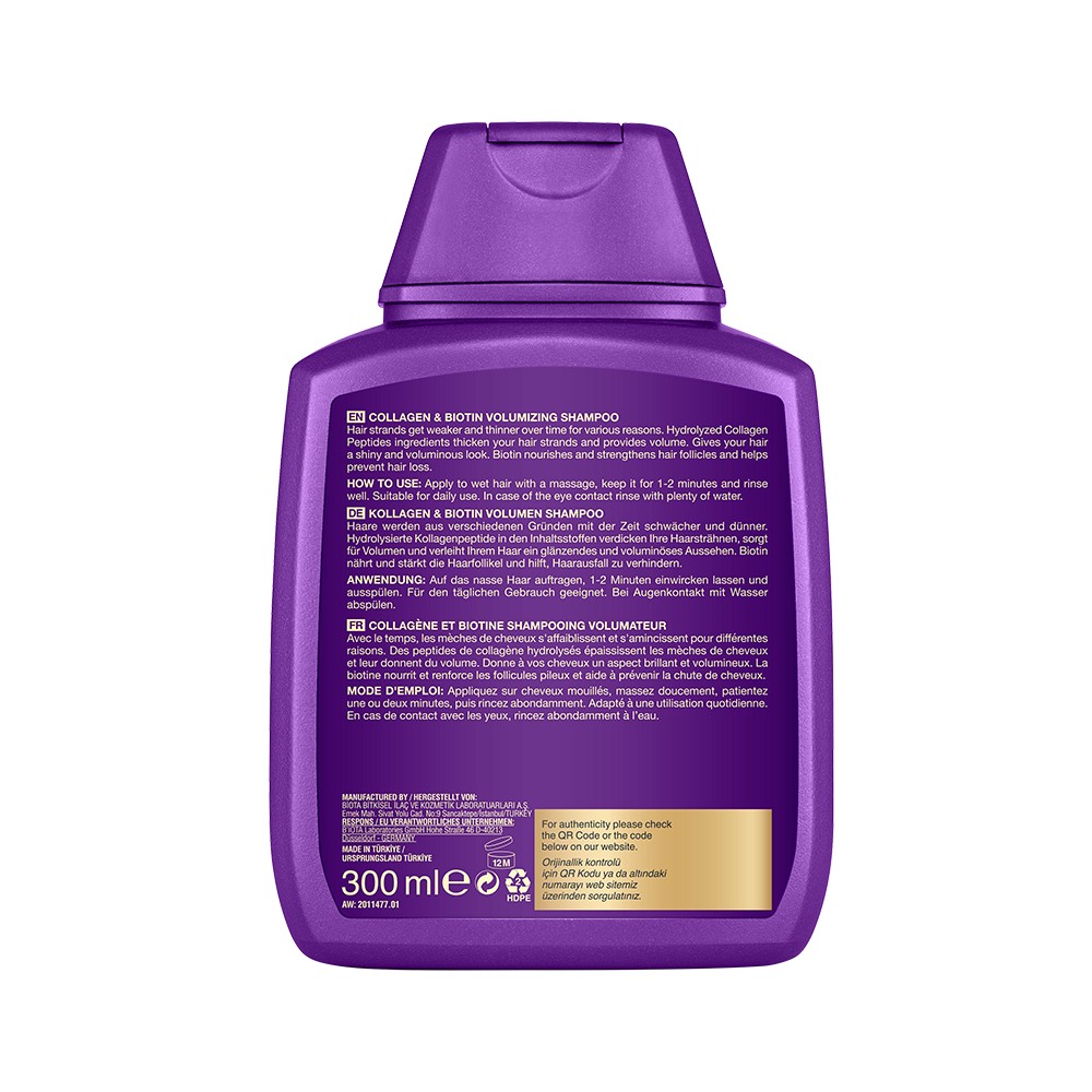 BIOXCIN Volumen Shampoo Collagen Biotin