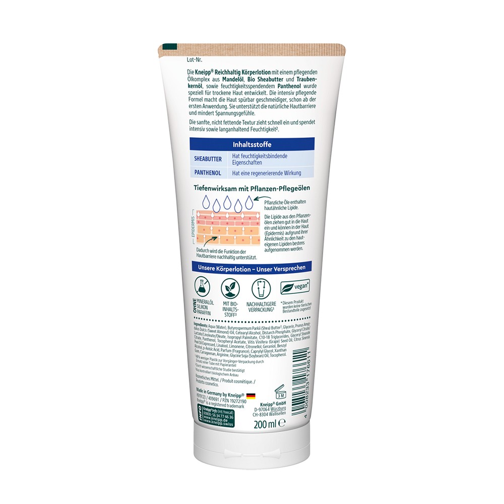 KNEIPP reichhaltige Körperlotion Bio Sheabutter