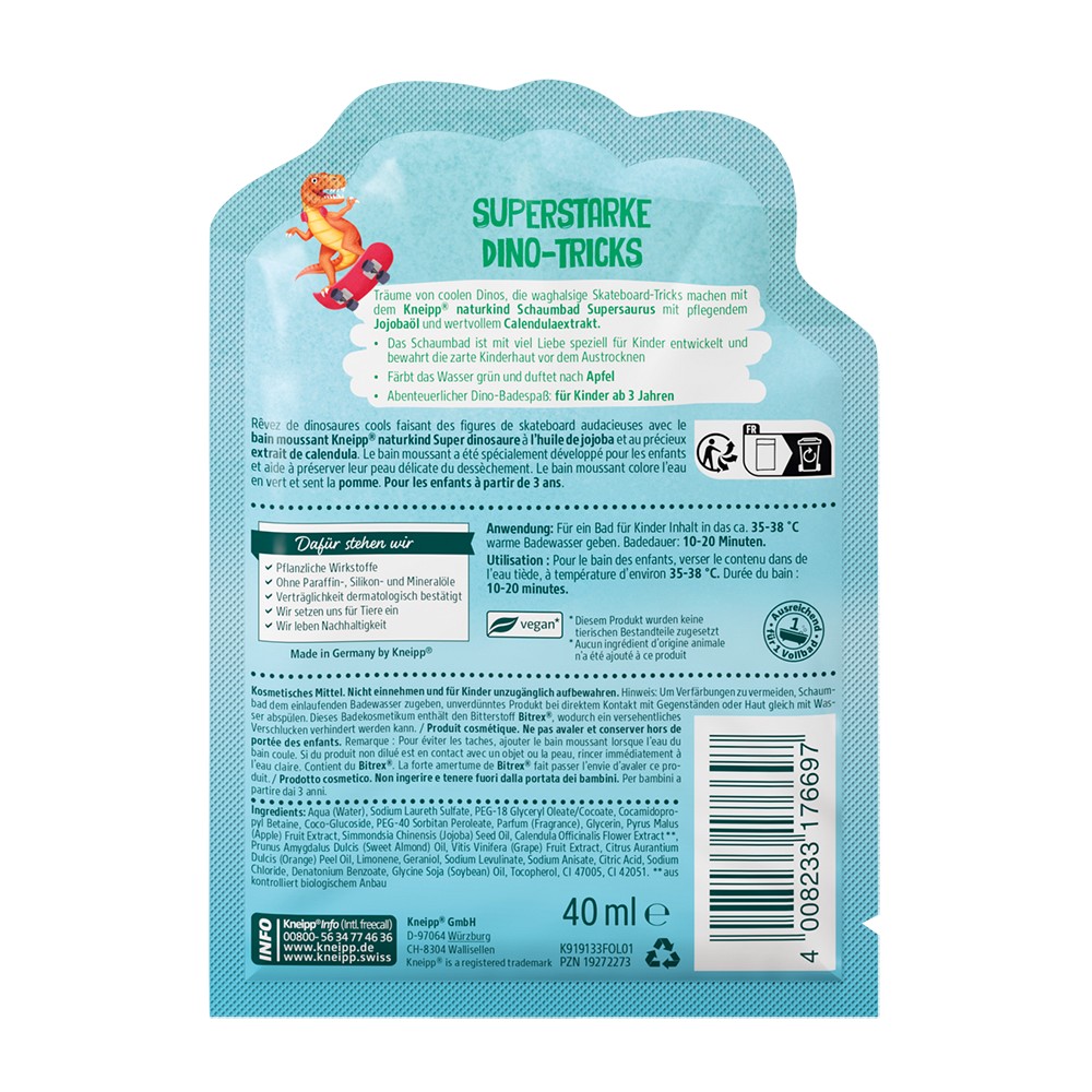 KNEIPP naturkind Supersaurus Schaumbad