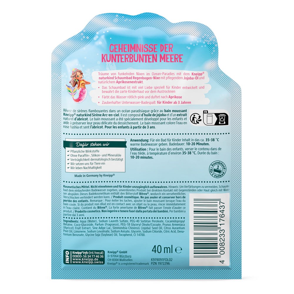 KNEIPP naturkind Regenbogen-Nixe Schaumbad
