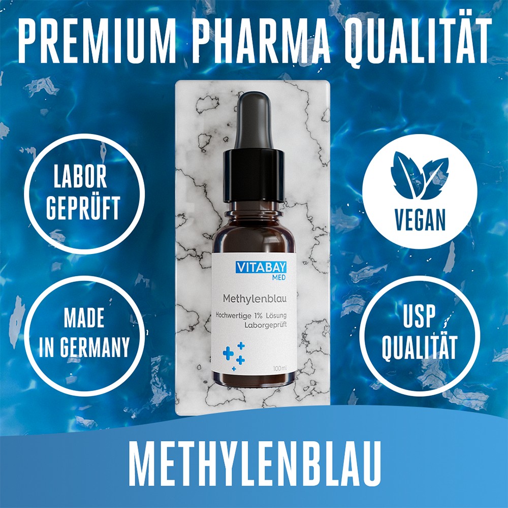METHYLENBLAU hochwertige 1% Lösung vegan METHYLENBLAU hochwertige 1% Lösung vegan