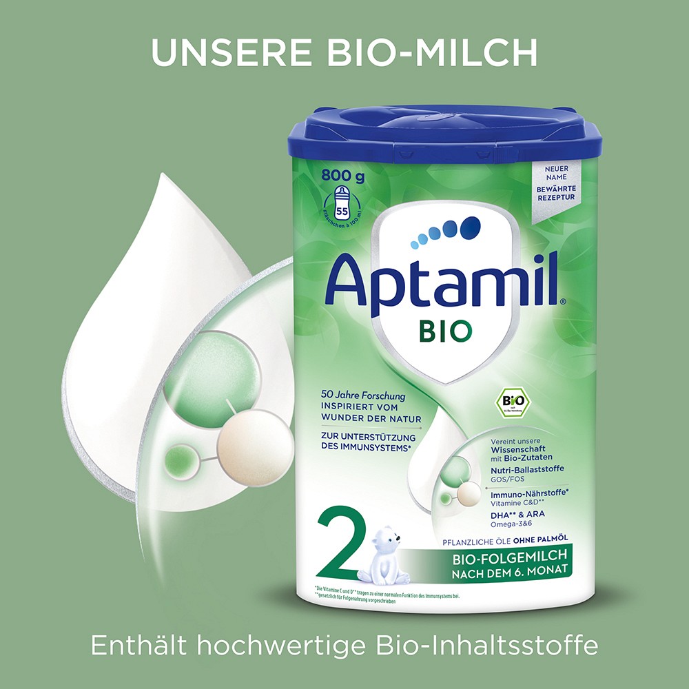 APTAMIL Bio 2 Folgenahrung Pulver APTAMIL Bio 2 Folgenahrung Pulver