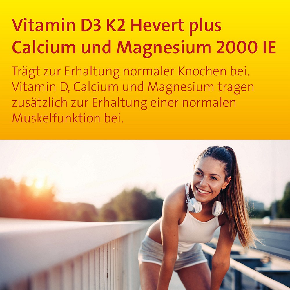 VITAMIN D3 K2 Hevert+Calcium u.Magnes.2000 IE Kps.