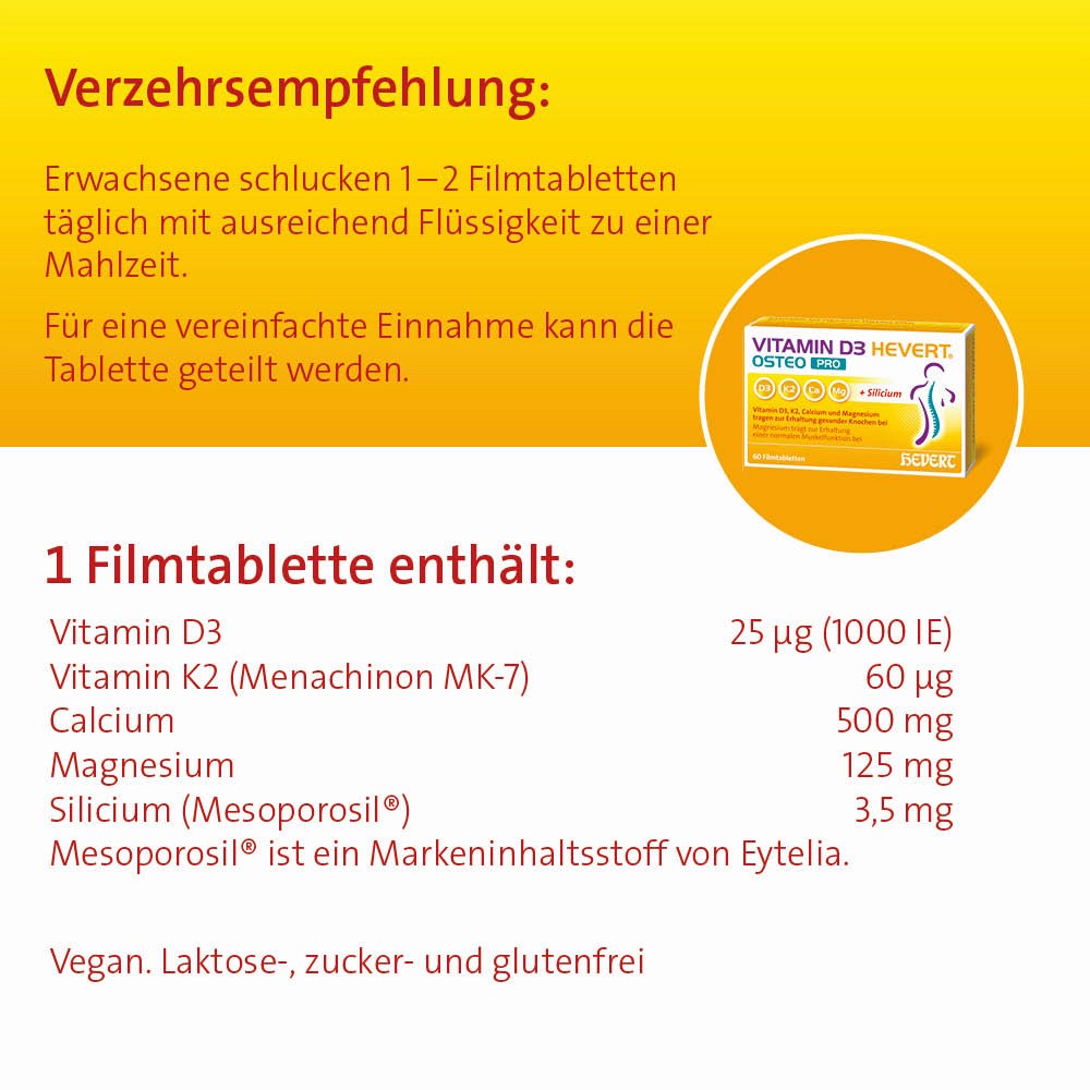 VITAMIN D3 HEVERT Osteo Pro Filmtabletten