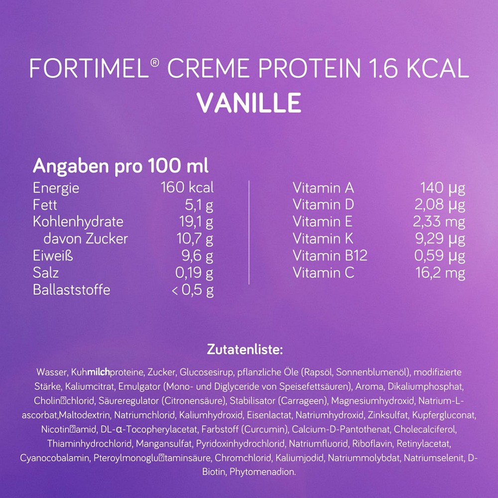 FORTIMEL Creme Protein Vanille FORTIMEL Creme Protein Vanille