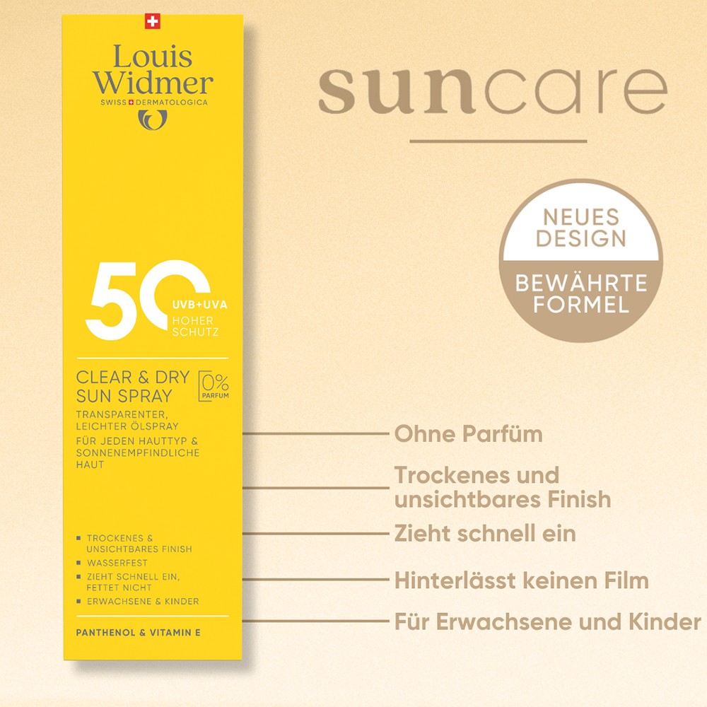 WIDMER Sun Clear & Dry Sun Spray UV 50 o.P.