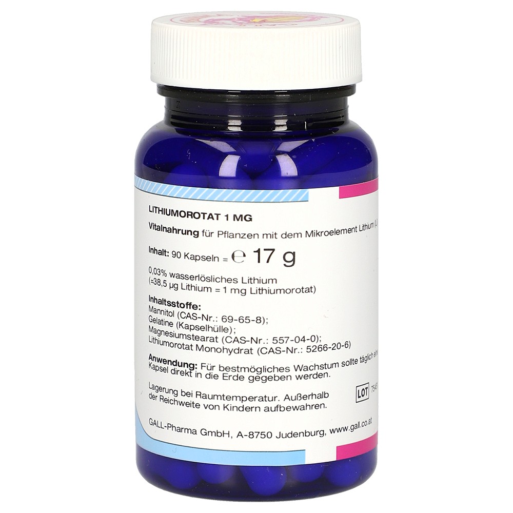 LITHIUMOROTAT 1 mg GPH Kapseln