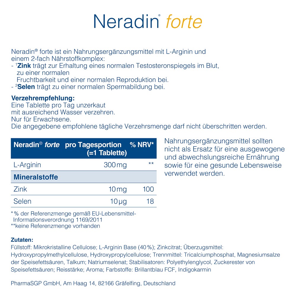 NERADIN forte Tabletten