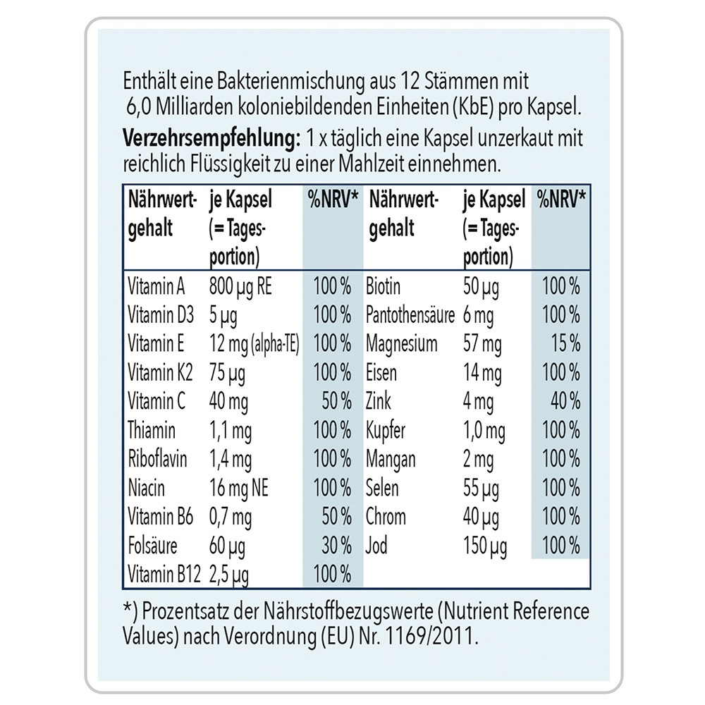XEVIBIOM daily 12 Bakterienkultur.+21 Vitamine Kps