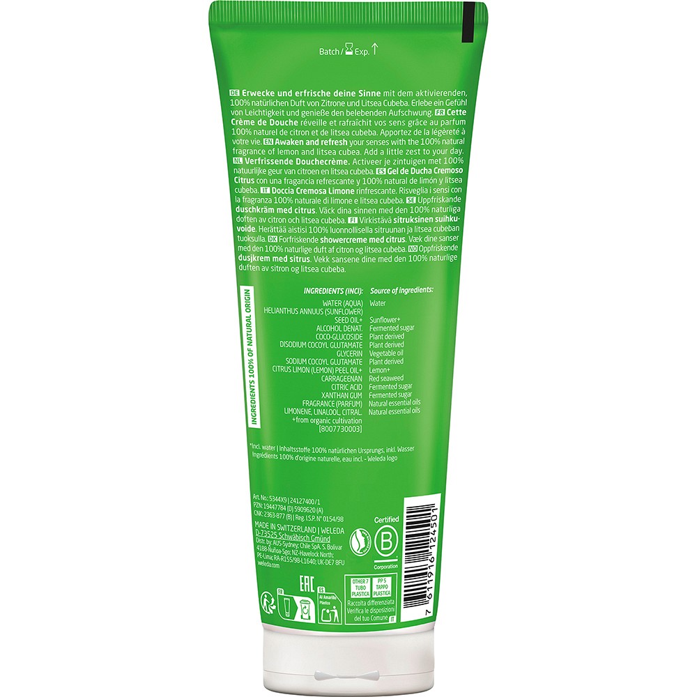 WELEDA Refresh Erfrischungsdusche Citrus