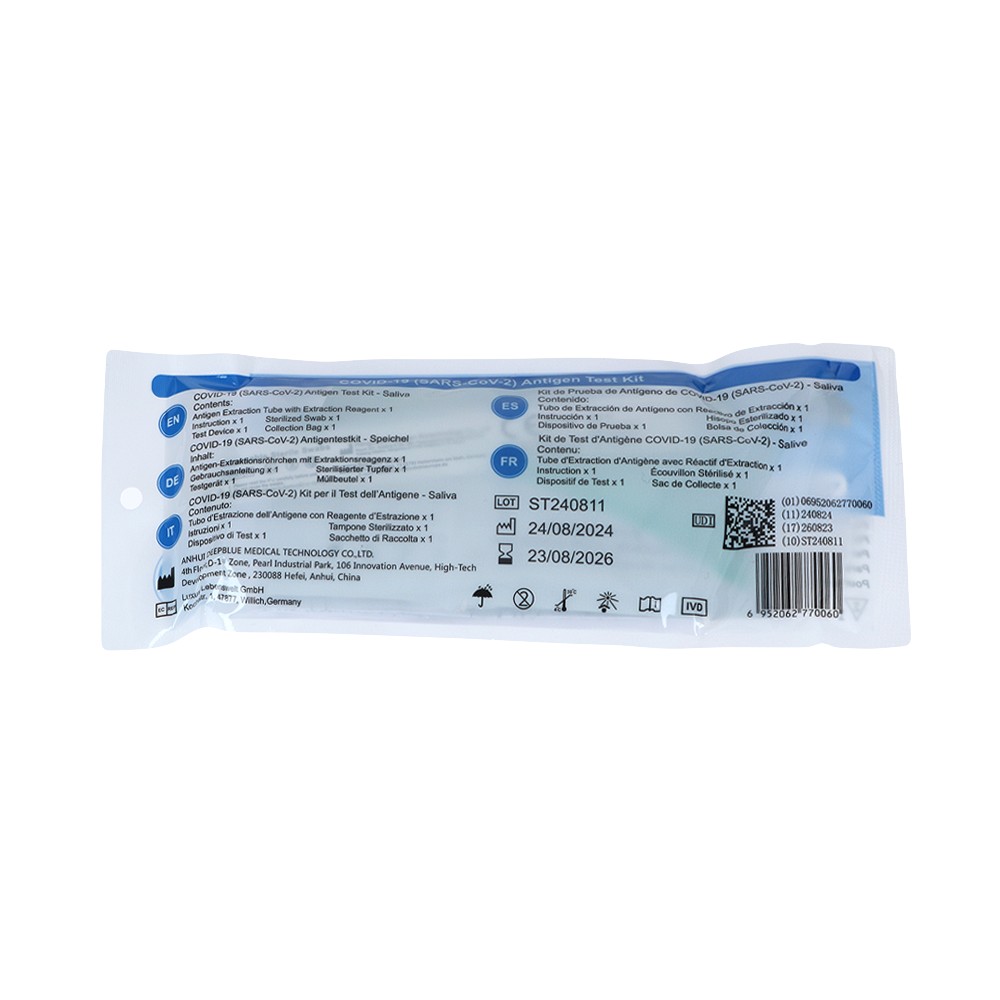 DEEPBLUE COVID-19 Lollytest Selbsttest