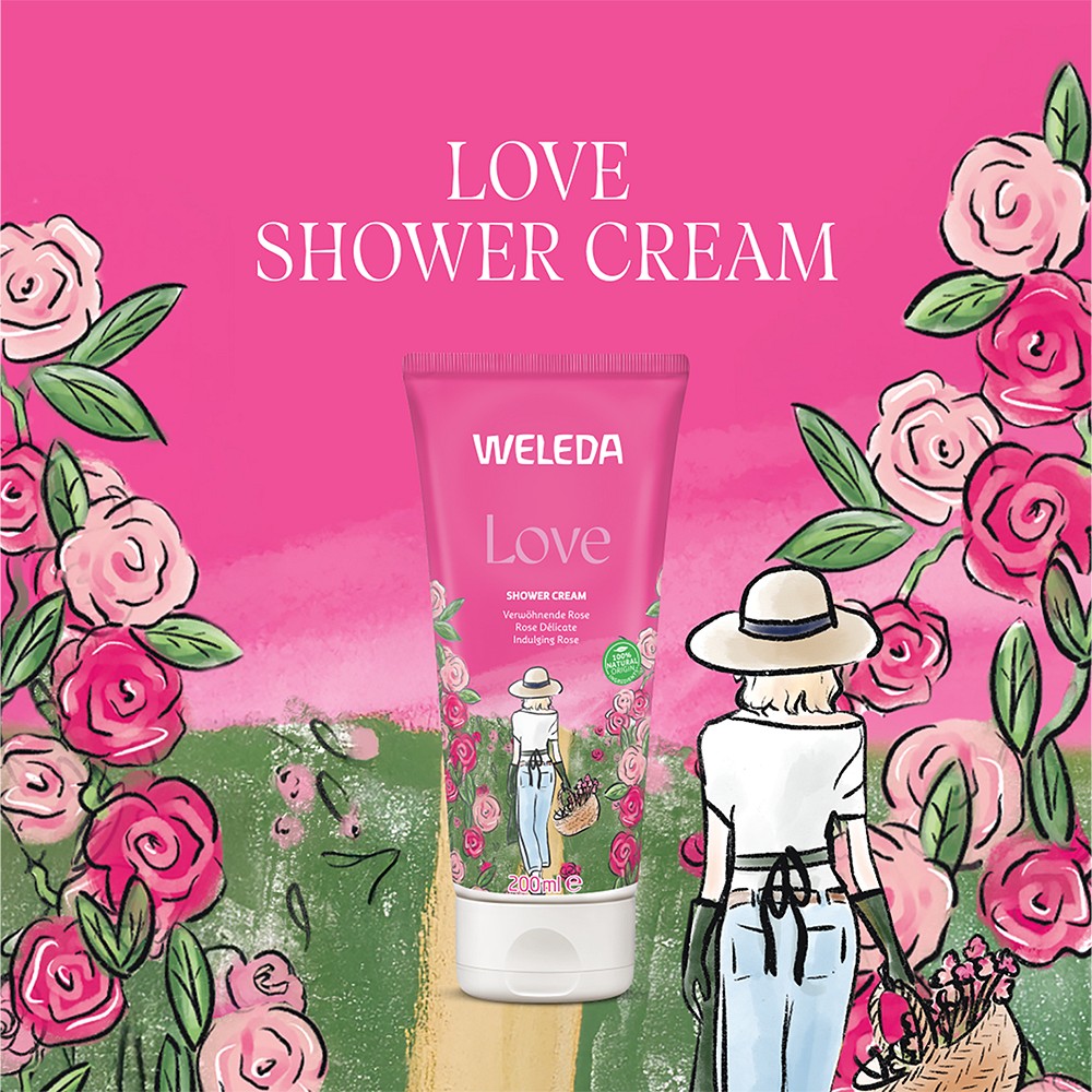 WELEDA Love Shower Cream Rose
