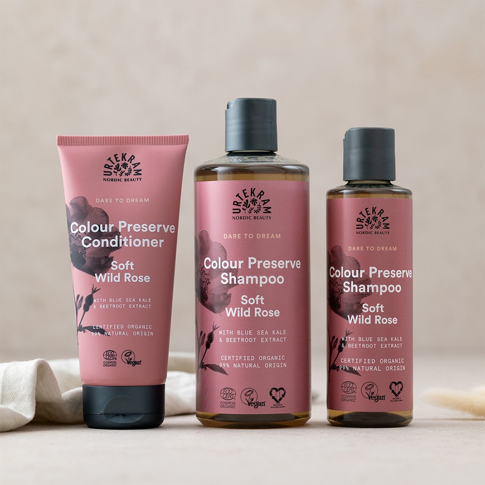 URTEKRAM Soft wild Rose Colour Preserve Shampoo