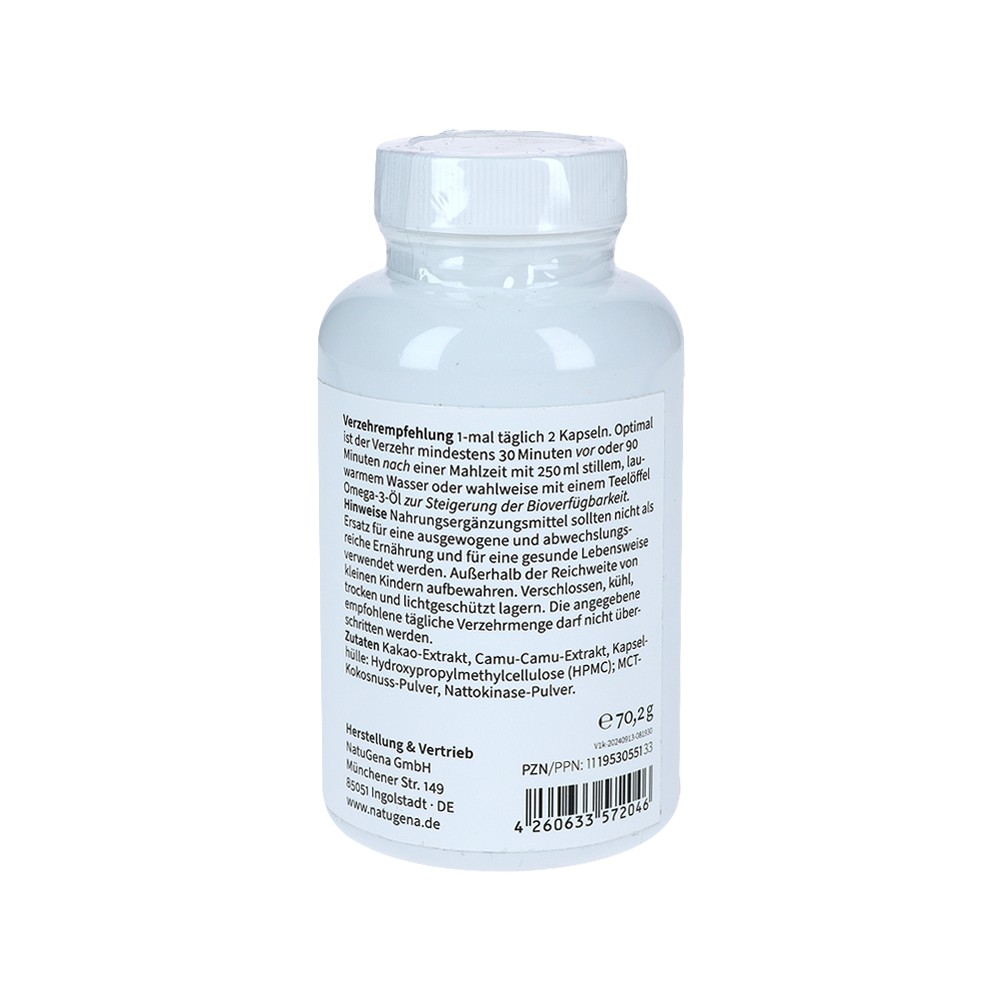 NATTOKINASE 20.000+Vitamin C vegan Kapseln