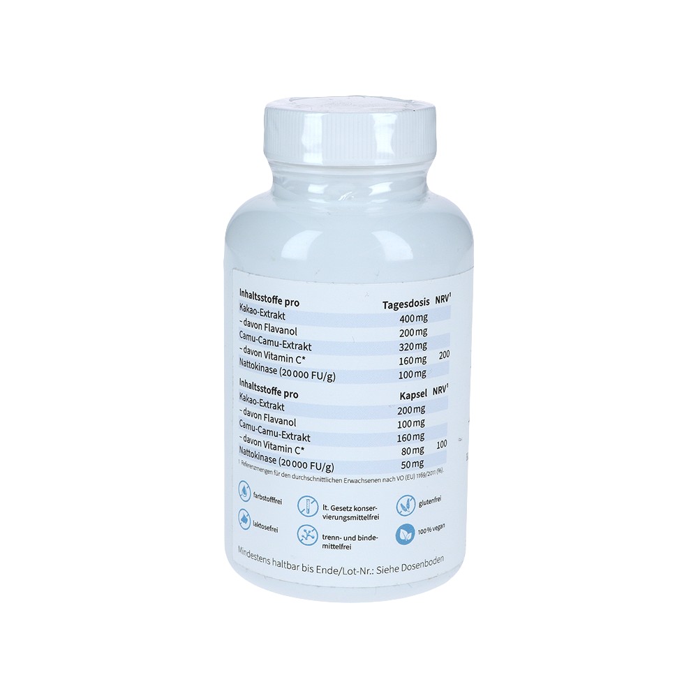 NATTOKINASE 20.000+Vitamin C vegan Kapseln