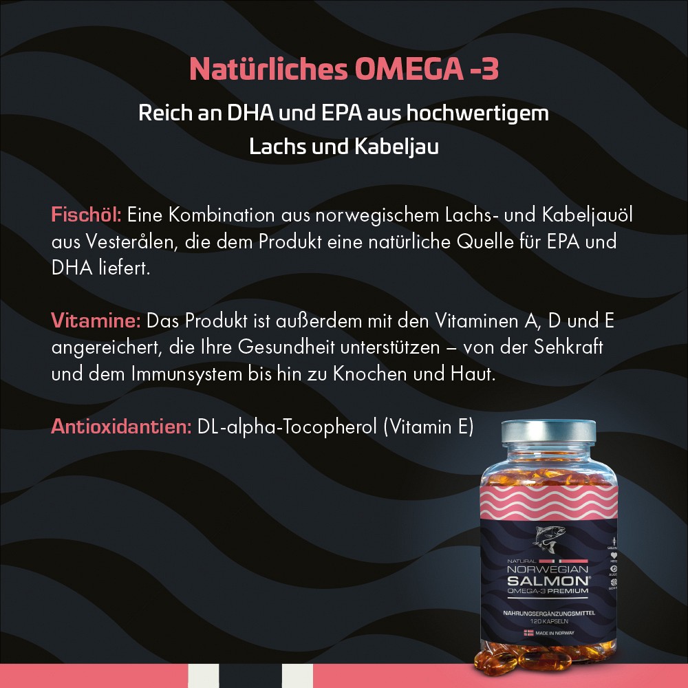 NATURAL NORWEGIAN Salmon Omega-3 Premium Weichkps.