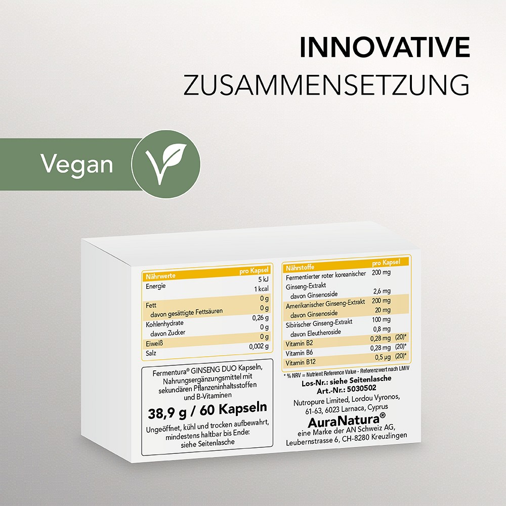 AURANATURA Fermentura Ginseng Duo Kapseln AURANATURA Fermentura Ginseng Duo Kapseln
