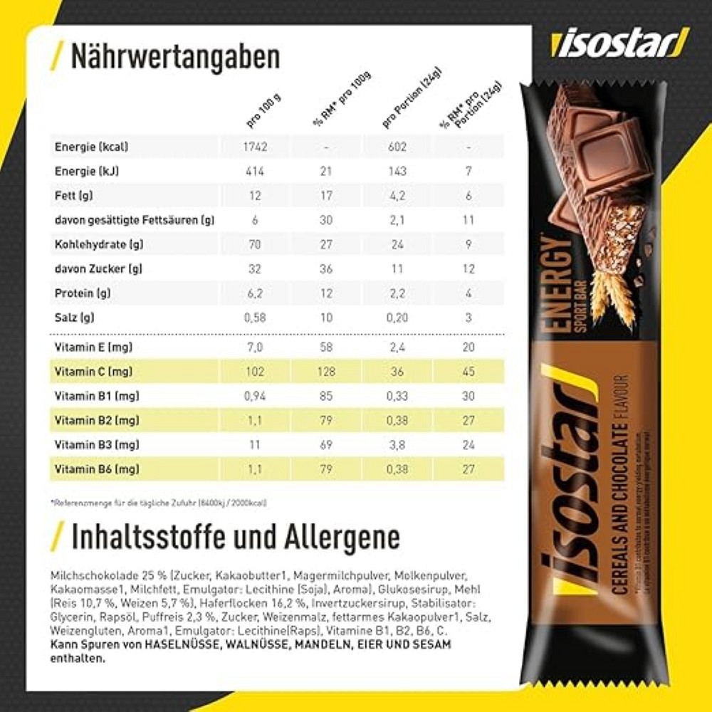 ISOSTAR High Energy Bar Chocolate