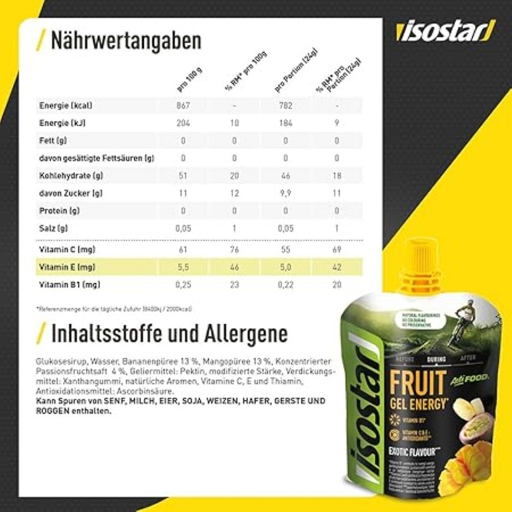 ISOSTAR ActiFood High Energy Gel Exotic