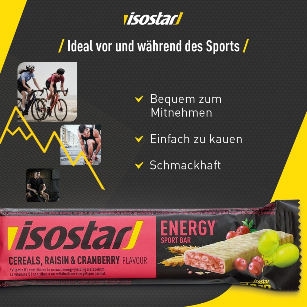 ISOSTAR High Energy Bar Cranberry