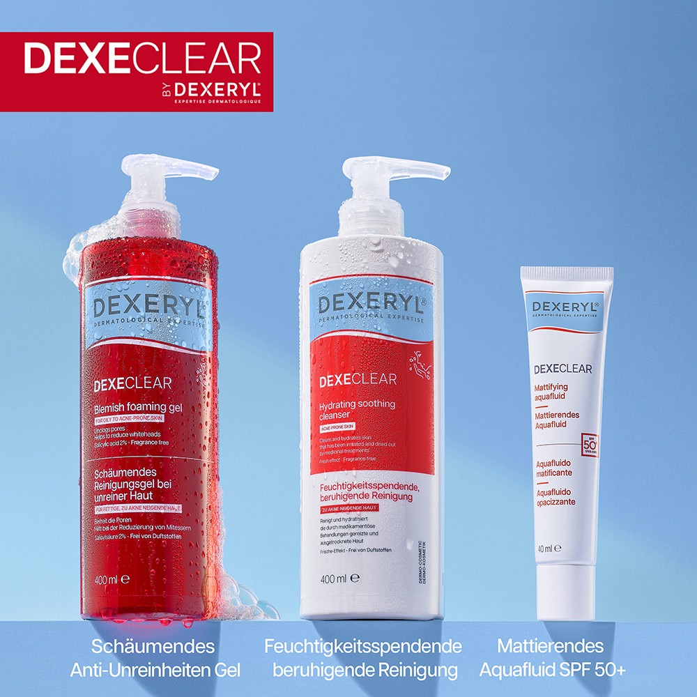 DEXERYL DEXECLEAR Reinig.Gel schäum.unreine Haut DEXERYL DEXECLEAR Reinig.Gel schäum.unreine Haut
