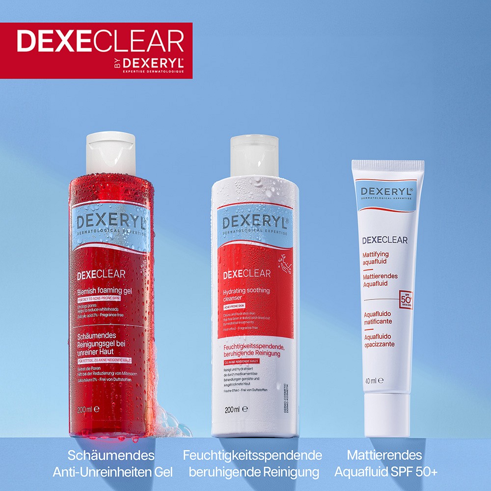DEXERYL DEXECLEAR Reinig.Gel schäum.unreine Haut DEXERYL DEXECLEAR Reinig.Gel schäum.unreine Haut
