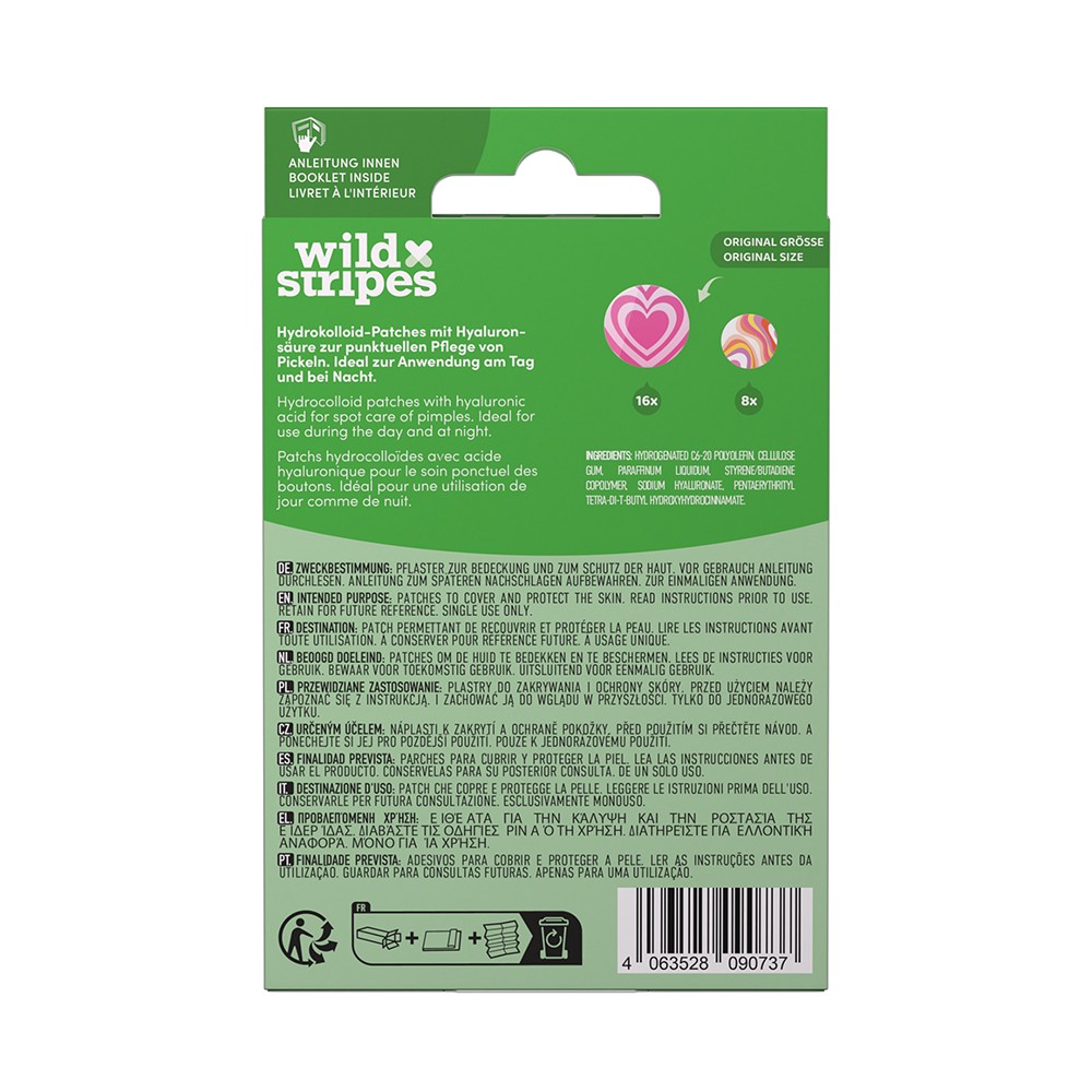 WILD STRIPES Anti-Pickel Patches Groovy Recover