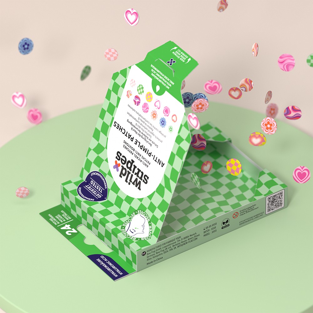 WILD STRIPES Anti-Pickel Patches Groovy Recover