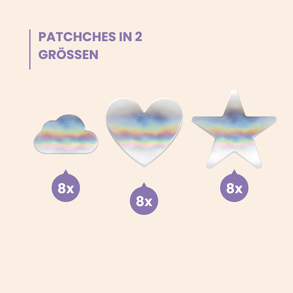 WILD STRIPES Anti-Pickel Patches Holo Clear