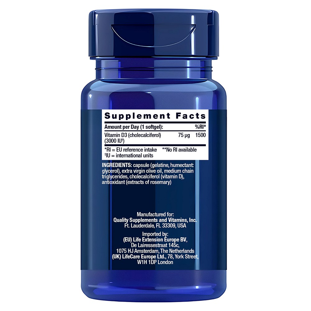 VITAMIN D3 75 µg 3000 I.E. Weichkapseln