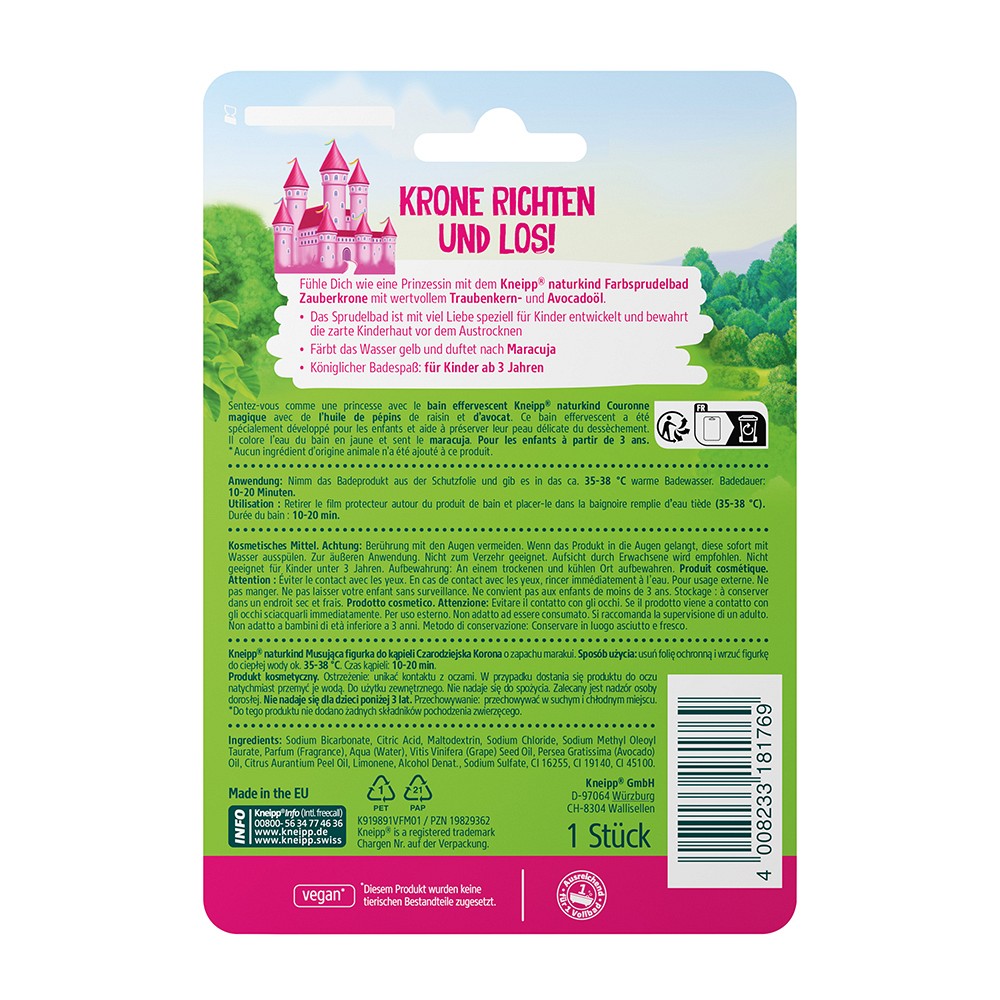 KNEIPP naturkind Zauberkrone Farbsprudelbad