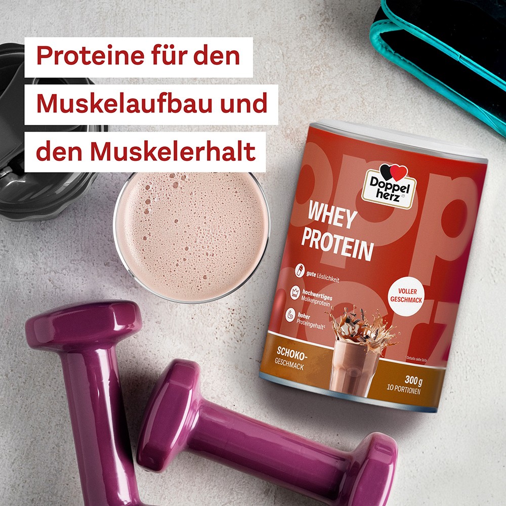 DOPPELHERZ Whey Protein Schoko-Geschmack Pulver