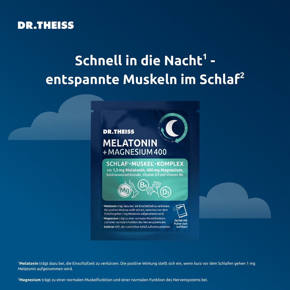 DR.THEISS Melatonin+Magn.400 Schlaf-Komplex Pulver DR.THEISS Melatonin+Magn.400 Schlaf-Komplex Pulver