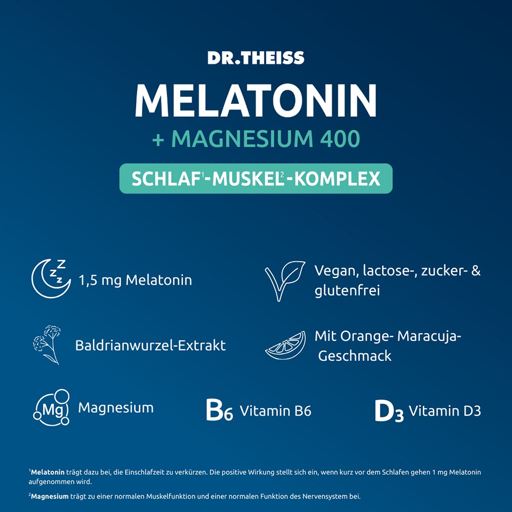 DR.THEISS Melatonin+Magn.400 Schlaf-Komplex Pulver DR.THEISS Melatonin+Magn.400 Schlaf-Komplex Pulver