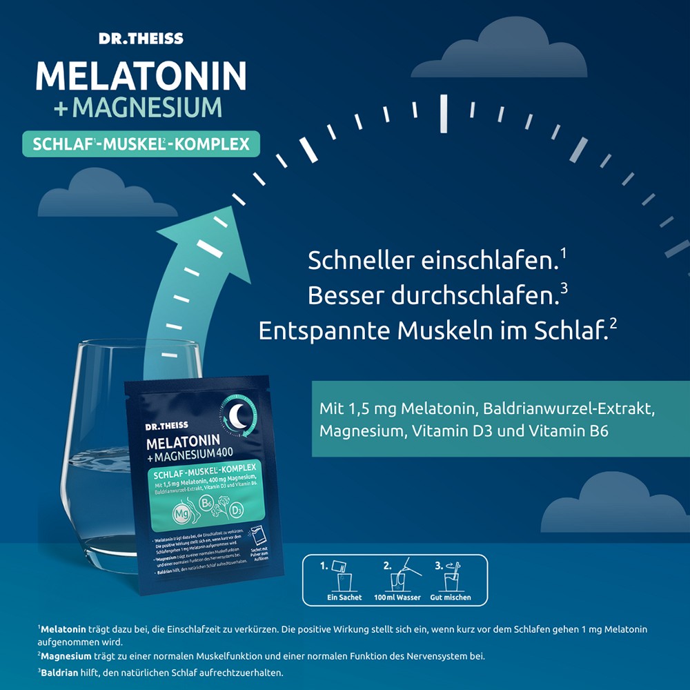 DR.THEISS Melatonin+Magn.400 Schlaf-Komplex Pulver DR.THEISS Melatonin+Magn.400 Schlaf-Komplex Pulver