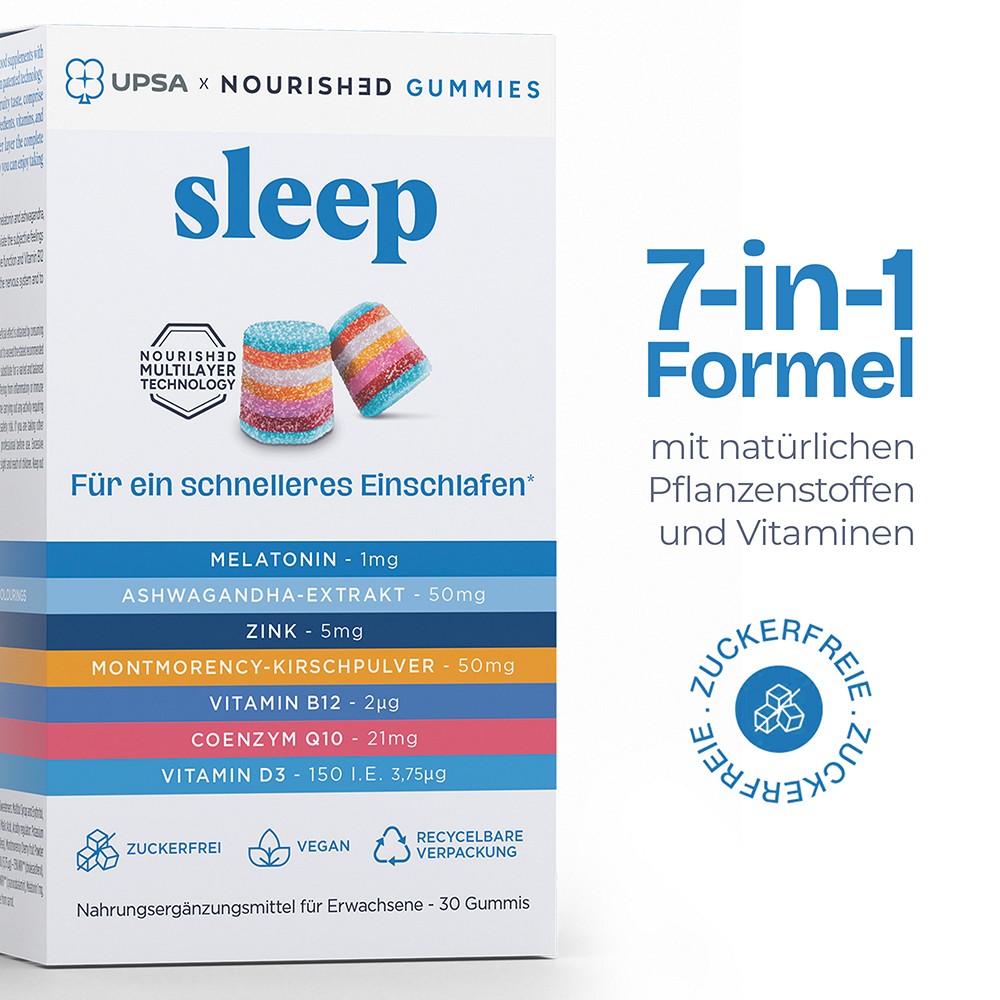 UPSA NOURISHED gummies sleep