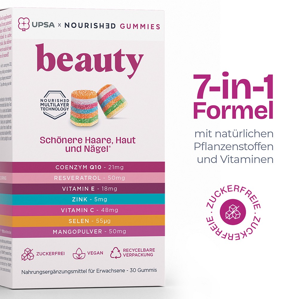 UPSA NOURISHED gummies beauty